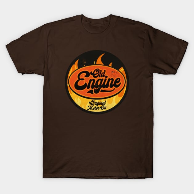 Old Engine Motor Oil T-Shirt by CTShirts